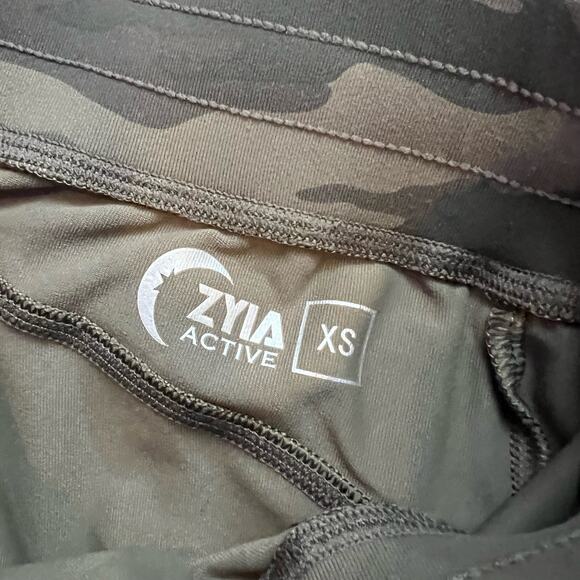 Zyia Pants Womens XS Unwind Jogger Green Camo Pull on Tapered Elastic Waist - Picture 7 of 10